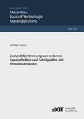 Siegel |  Zustandsbestimmung von externen Spanngliedern und Schrägseilen mit Frequenzanalysen | Buch |  Sack Fachmedien
