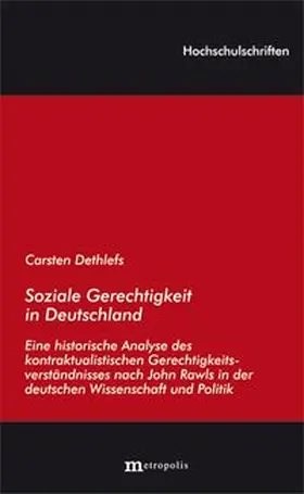 Dethlefs |  Soziale Gerechtigkeit in Deutschland | Buch |  Sack Fachmedien