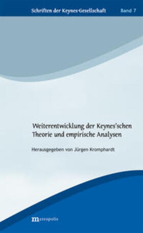 Kromphardt | Weiterentwicklung der Keynes'schen Theorie und empirische Analysen | Buch | 978-3-7316-1041-0 | sack.de