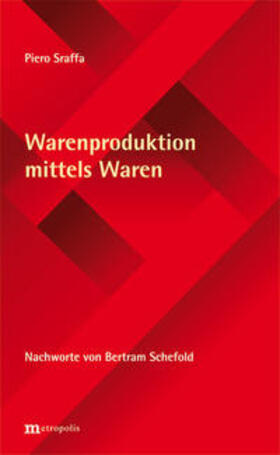 Sraffa | Warenproduktion mittels Waren | Buch | 978-3-7316-1065-6 | sack.de