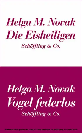 Novak |  Die Eisheiligen / Vogel federlos | eBook | Sack Fachmedien
