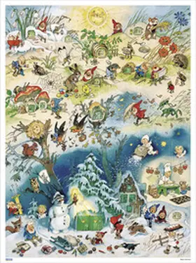  Adventskalender 'Vier Jahreszeiten' 29 x 39 cm | Sonstiges |  Sack Fachmedien