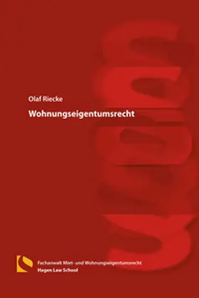 Riecke |  Wohnungseigentumsrecht | Buch |  Sack Fachmedien