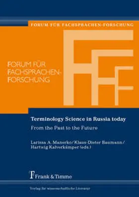 Manerko / Baumann / Kalverkämper |  Terminology Science in Russia today | Buch |  Sack Fachmedien