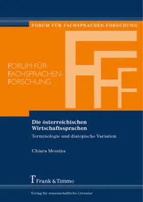 Messina |  Die österreichischen Wirtschaftssprachen | Buch |  Sack Fachmedien