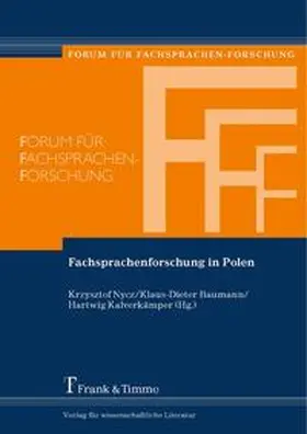 Nycz / Baumann / Kalverkämper |  Fachsprachenforschung in Polen | Buch |  Sack Fachmedien