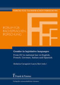 Cavagnoli / Mori / Cavagnoli-Woelk |  Gender in legislative languages | Buch |  Sack Fachmedien