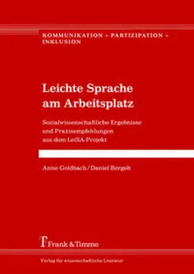 Goldbach / Bergelt |  Leichte Sprache am Arbeitsplatz | Buch |  Sack Fachmedien