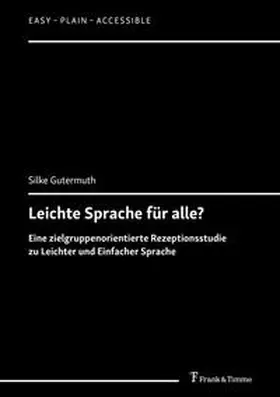 Gutermuth |  Leichte Sprache für alle? | Buch |  Sack Fachmedien