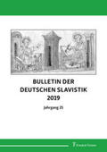 Buncic / Buncic |  Bulletin der deutschen Slavistik 2019 | Buch |  Sack Fachmedien