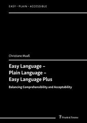 Maaß |  Easy Language - Plain Language - Easy Language Plus | Buch |  Sack Fachmedien