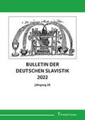 Buncic / Buncic |  Bulletin der deutschen Slavistik 2022 | Buch |  Sack Fachmedien