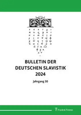 Buncic |  Bulletin der deutschen Slavistik 2024 | Buch |  Sack Fachmedien