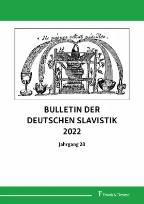 Bun?i? |  Bulletin der Deutschen Slavistik 2022 | eBook | Sack Fachmedien