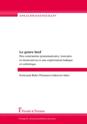 Behr / Lefeuvre |  Le genre bref | eBook | Sack Fachmedien