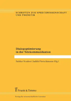 Neuber / Pietschmann |  Dialogoptimierung in der Telekommunikation | eBook | Sack Fachmedien
