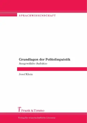 Klein |  Grundlagen der Politolinguistik | eBook | Sack Fachmedien