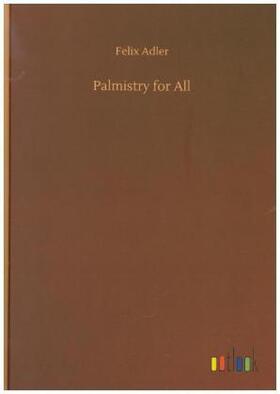 Adler |  Palmistry for All | Buch |  Sack Fachmedien