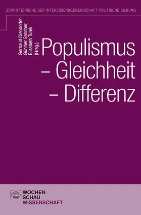 Diendorfer / Sandner / Turek |  Populismus - Gleichheit - Differenz | Buch |  Sack Fachmedien