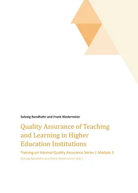 Randhahn / Niedermeier / Solveig Randhahn |  Quality Assurance of Teaching and Learning in Higher Education Institutions | Buch |  Sack Fachmedien