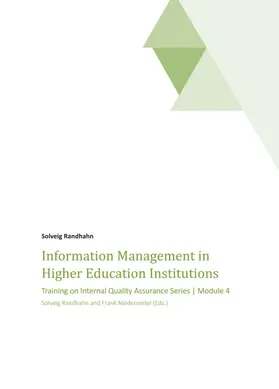 Randhahn / Solveig Randhahn / Niedermeier |  Information Management in Higher Education Institutions | Buch |  Sack Fachmedien