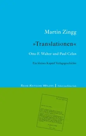 Zingg |  Translationen | Buch |  Sack Fachmedien
