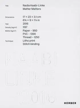 Kaabi-Linke |  Nadia Kaabi-Linke | Buch |  Sack Fachmedien