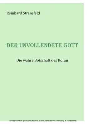 Stransfeld |  Der unvollendete Gott | eBook | Sack Fachmedien