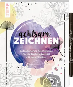 frechverlag |  Achtsam zeichnen. Kreativbuch zum Reinzeichnen inkl. Fineliner! | Buch |  Sack Fachmedien