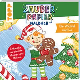 Pitz |  Zauberpapier Malbuch Weihnachten: Die Wichtel sind los | Buch |  Sack Fachmedien