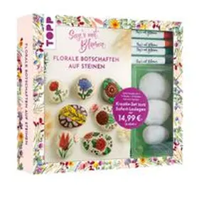 Blum |  Kreativ-Set: Sag's mit Blumen - Florale Botschaften auf Steinen. Mit Anleitungsbuch und Material | Buch |  Sack Fachmedien