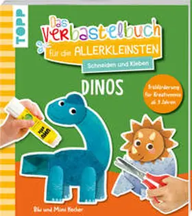 Hecher |  Das Verbastelbuch für die Allerkleinsten. Schneiden und Kleben. Dinos | Buch |  Sack Fachmedien