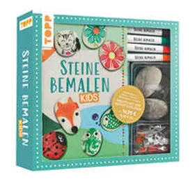 Blum |  Kreativ-Set: Steine bemalen Kids mit Wackelaugen, Pompons, Anleitungsbuch & Material | Buch |  Sack Fachmedien