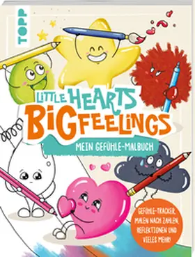 Helfrich |  Little Hearts - Big Feelings - Mein Gefühle-Malbuch | Buch |  Sack Fachmedien
