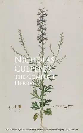 Culpeper |  The Complete Herbal | eBook | Sack Fachmedien