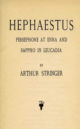 Stringer |  Hephaestus, Persephone at Enna and Sappho in Leucadia | eBook | Sack Fachmedien