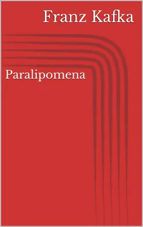 Kafka |  Paralipomena | eBook | Sack Fachmedien