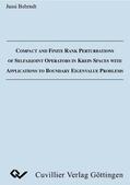 Behrndt |  Compact and Finite Rank Perturbations of Selfadjoint Operators in Krein Spaces with Applications to Boundary Eigenvalue Problems | eBook | Sack Fachmedien