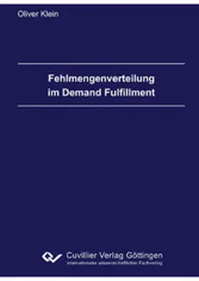 Klein |  Fehlmengenverteilung im Demand Fulfillment | eBook | Sack Fachmedien