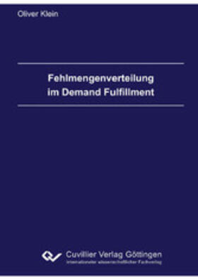 Klein | Fehlmengenverteilung im Demand Fulfillment | E-Book | sack.de