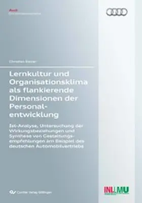 Balzer |  Lernkultur und Organisationsklima als flankierende Dimensionen der Personalentwicklung | eBook | Sack Fachmedien