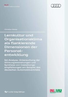 Balzer | Lernkultur und Organisationsklima als flankierende Dimensionen der Personalentwicklung | E-Book | sack.de