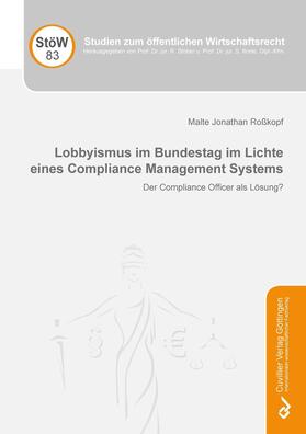 Stober / Korte | Lobbyismus im Bundestag im Lichte eines Compliance Management Systems | E-Book | sack.de