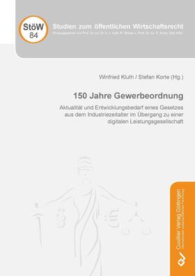 Kluth / Korte |  150 Jahre Gewerbeordnung | eBook | Sack Fachmedien