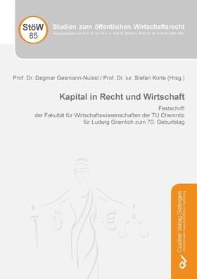 Gesmann-Nuissl / Korte |  Kapital in Recht und Wirtschaft | eBook | Sack Fachmedien