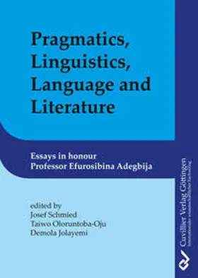 Schmied / Jolayemi / Oloruntoba-Oju |  Pragmatics, Linguistics, Language and Literature | Buch |  Sack Fachmedien
