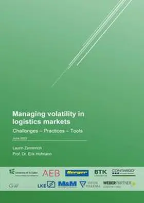 Hofmann / Zemmrich / Prof. Dr. Hofmann | Managing volatility in logistics markets | Buch | 978-3-7369-7633-7 | sack.de