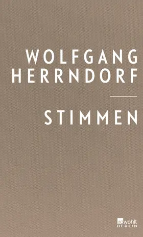 Herrndorf | Stimmen | Buch | 978-3-7371-0057-1 | www.sack.de