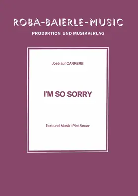 Souer |  I'm So Sorry | eBook | Sack Fachmedien