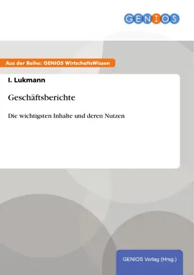 Lukmann |  Geschäftsberichte | eBook | Sack Fachmedien
